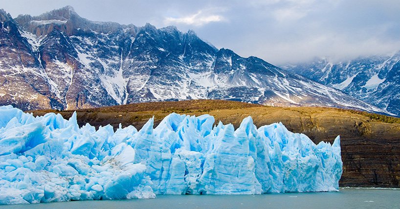 a receding glacier